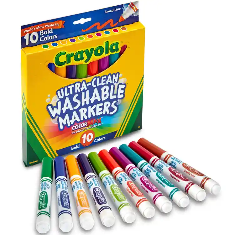 Crayola® Washable Broad Line Markers, Bold 10 ct.