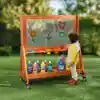 Outdoor Paint Wall & Supply Cart