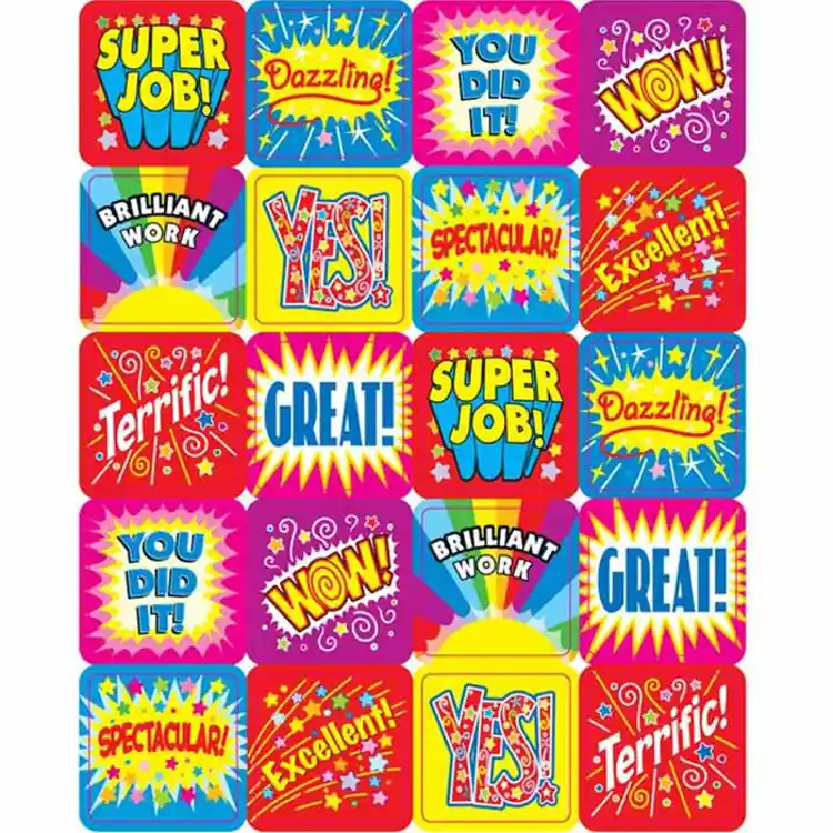 Positive Words Motivational Stickers