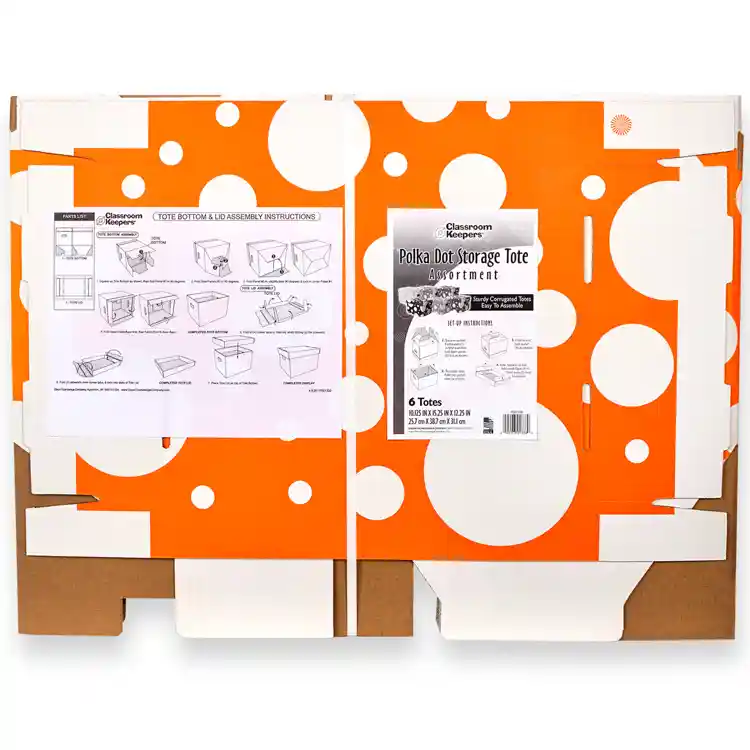 Classroom Keepers® Polka Dot Storage Boxes