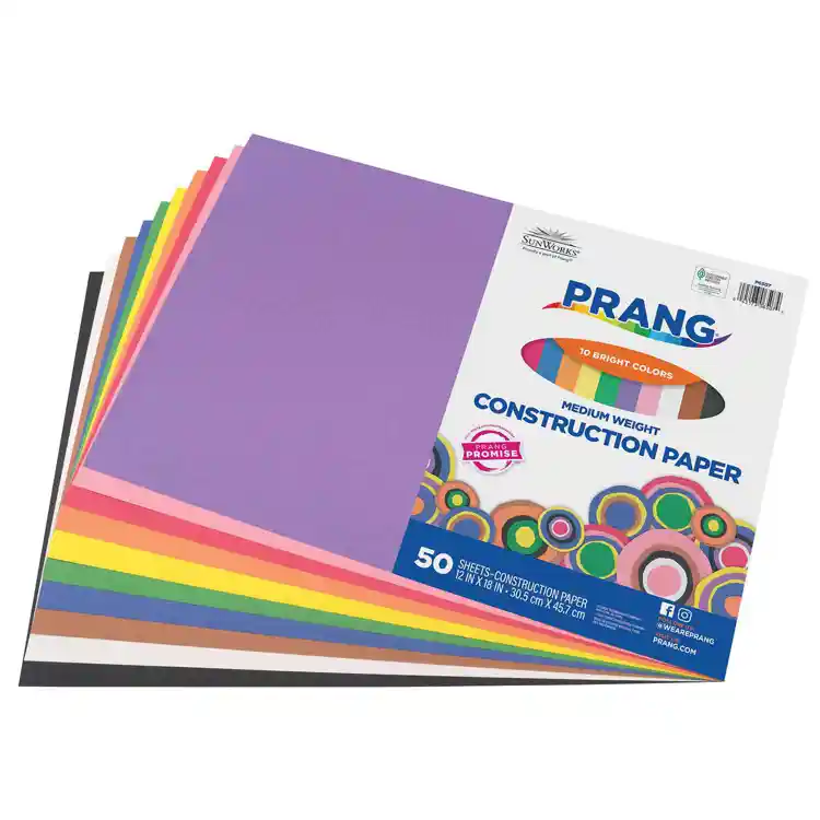 "Prang® Sunworks® Construction Paper, 12"" x 18"""