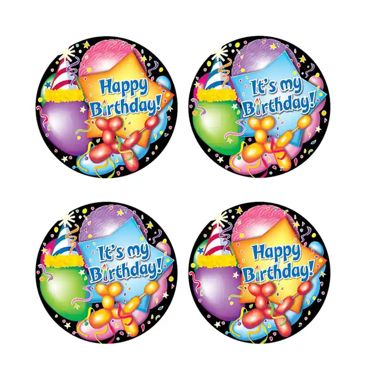 Happy Birthday Wear 'Em Badges