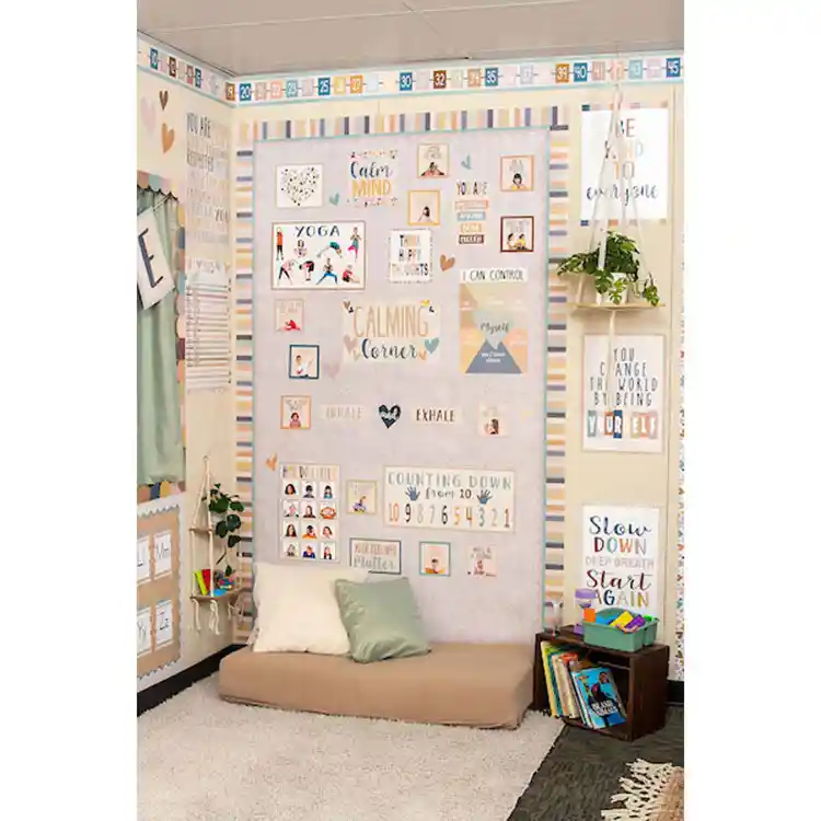 Everyone is Welcome Calming Corner Bulletin Board Set