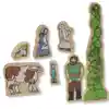 Fairy Tale Wooden Character Set, Jack & The Beanstalk